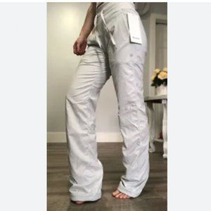 White Lululemon Studio Dance Pants